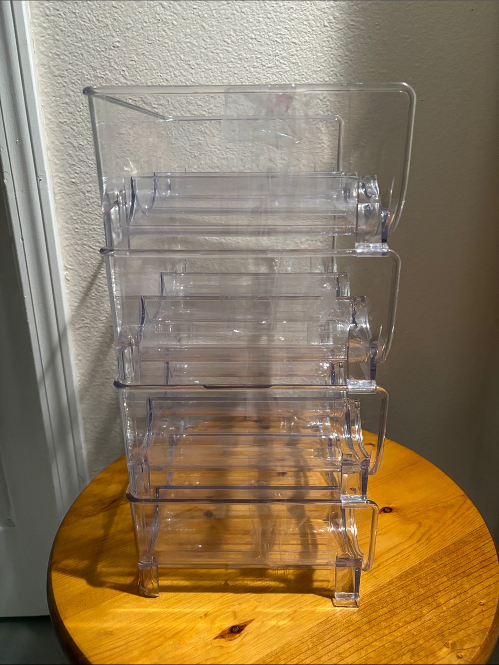 Clear Stackable 4-Tier Bottle & Can Rack - Picture 4 of 6
